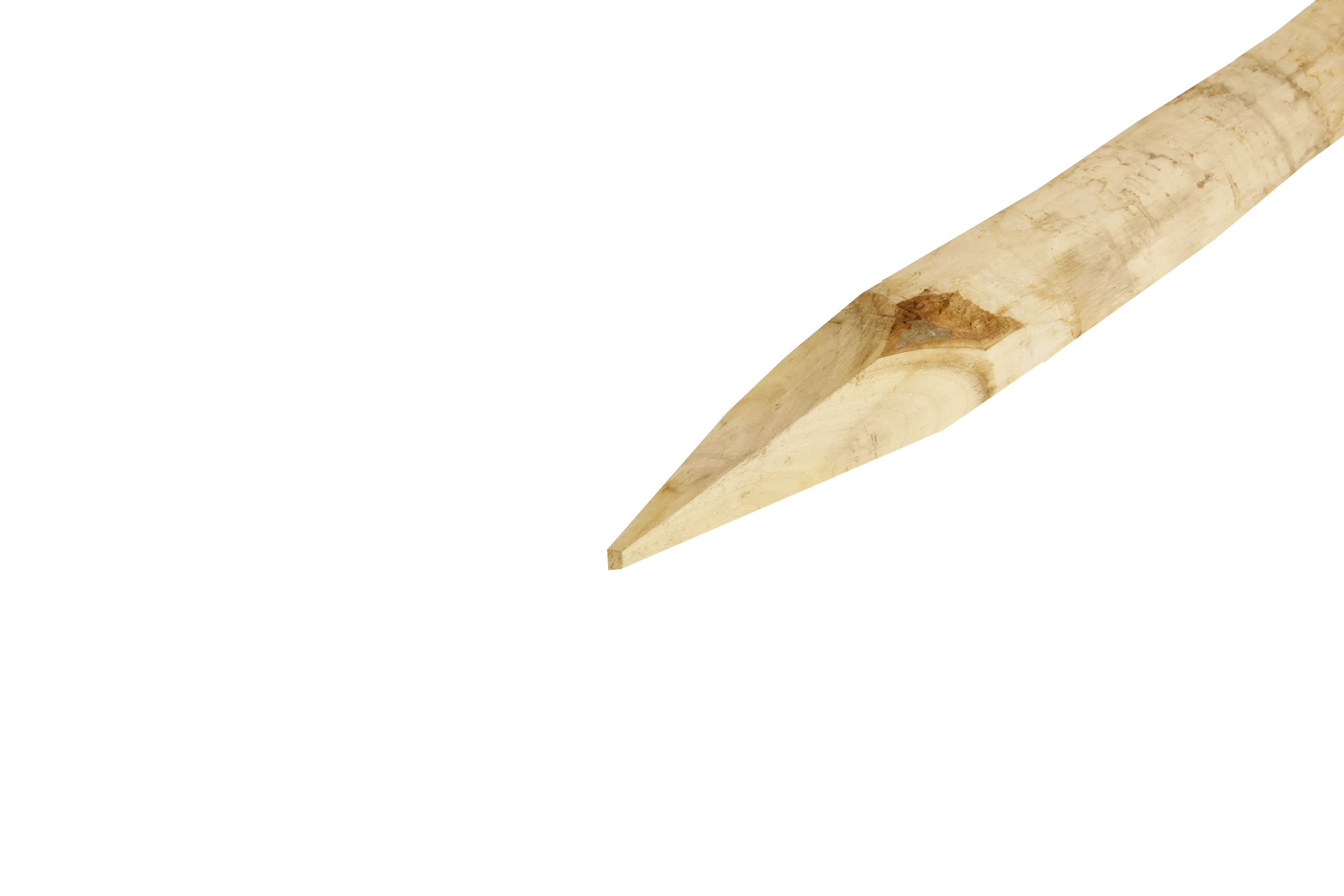 Kastanje Paal Ø 6/8 cm (60/80 mm) - Lengte 160 cm - Afbeelding 3